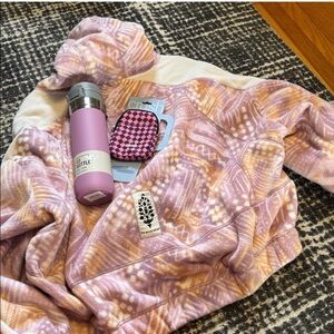 FP Movement by Free People Pink and Cream Pullover